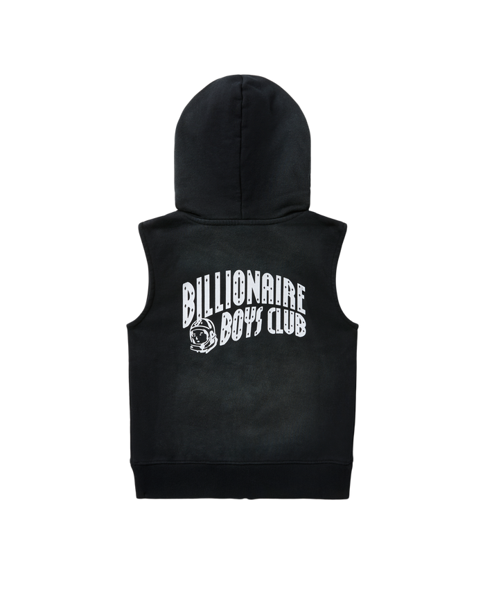 Kids Sleeveless Zip Hoodie