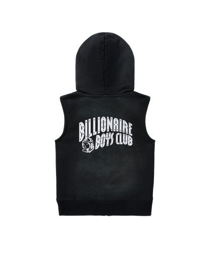 Kids Sleeveless Zip Hoodie