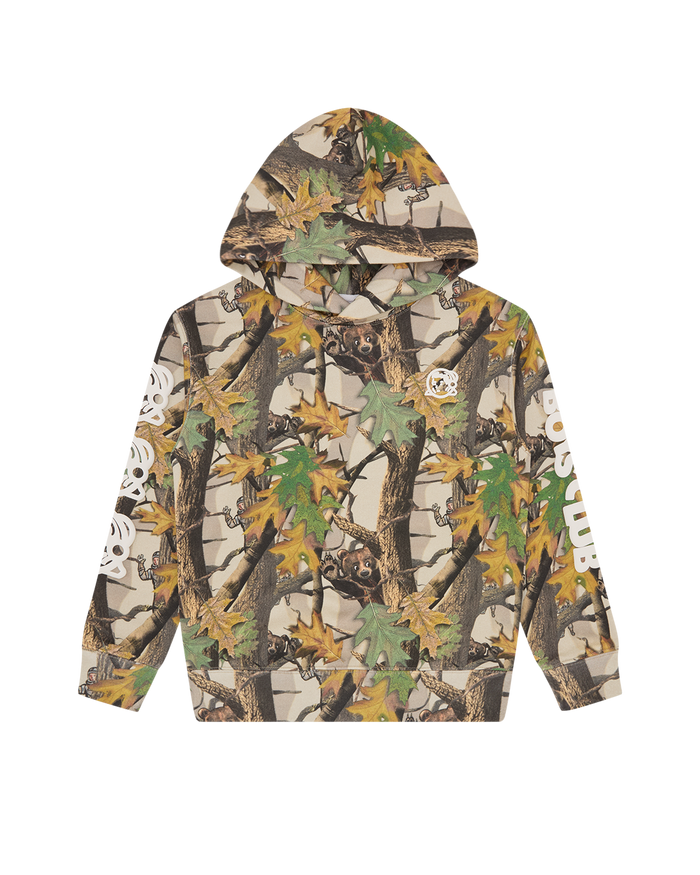 Kids Tree Camo Popover Hood