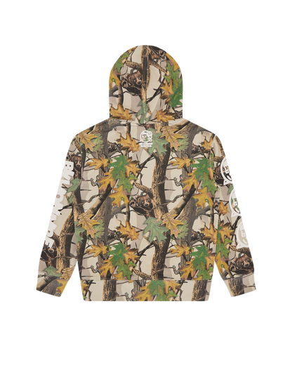 Kids Tree Camo Popover Hood
