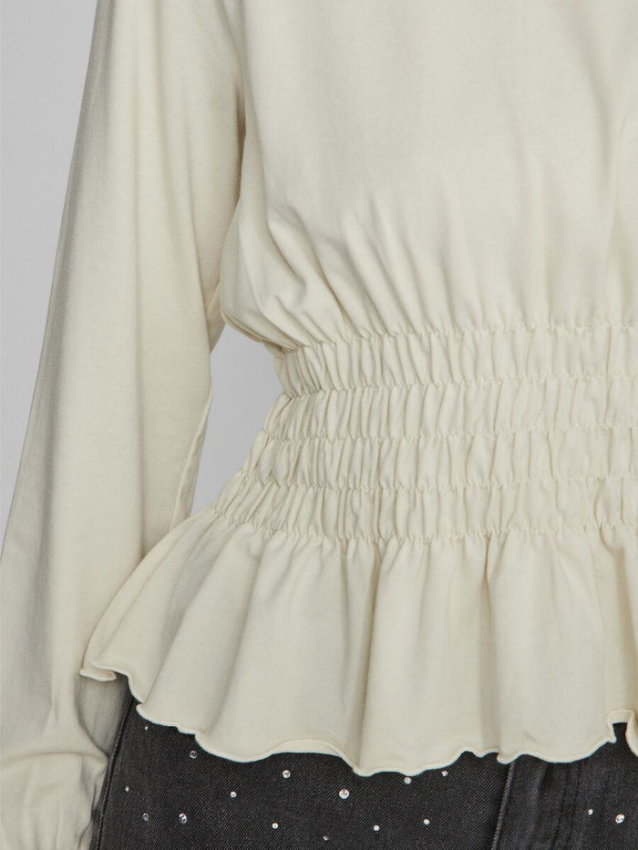 Kiki Shirred Top (Birch)