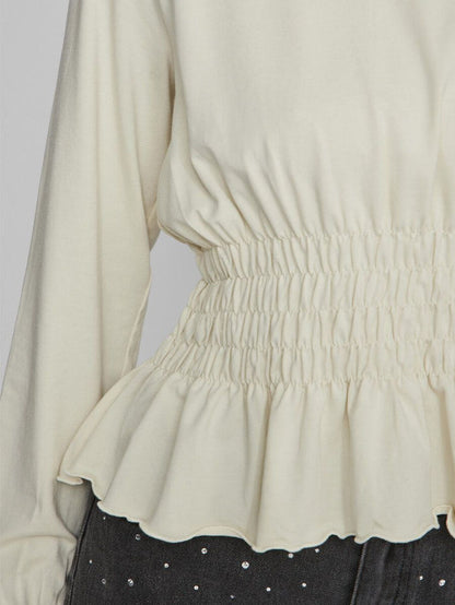 Kiki Shirred Top (Birch)