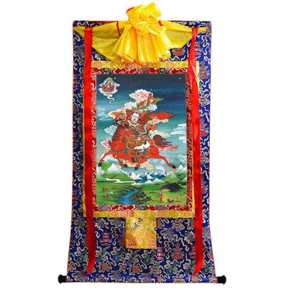 King Gesar - Tibetan thangka painting, view 4