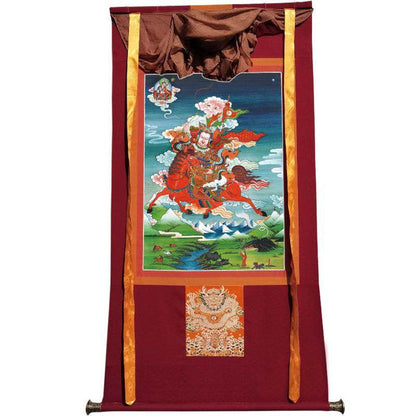 King Gesar - Tibetan thangka painting, view 7