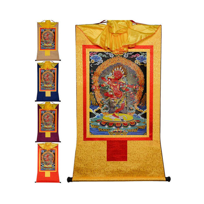 Kurukulla-Mother Buddha Kuru - Tibetan thangka painting, front view