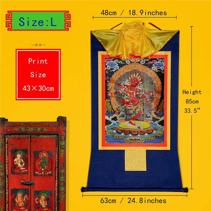Kurukulla-Mother Buddha Kuru - Tibetan thangka painting, view 4