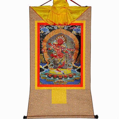 Kurukulla-Mother Buddha Kuru - Tibetan thangka painting, view 8