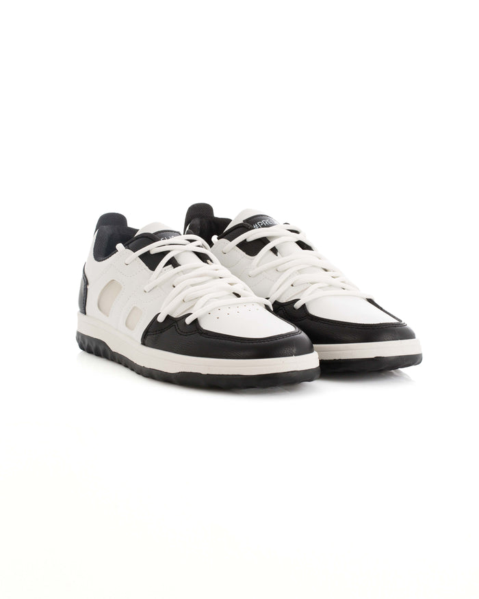 Lace-Up Leather Chunky Sneakers