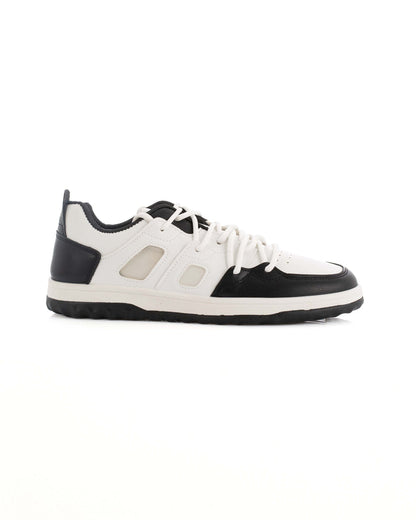 Lace-Up Leather Chunky Sneakers