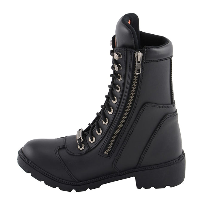 Ladies 9" Double Zipper Boot: Full Grain Premium 2