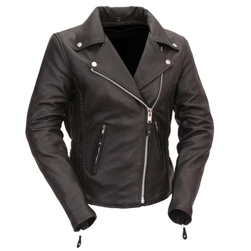 Ladies Allure Jacket Black: Features:

Soft Milled Cowhide 1