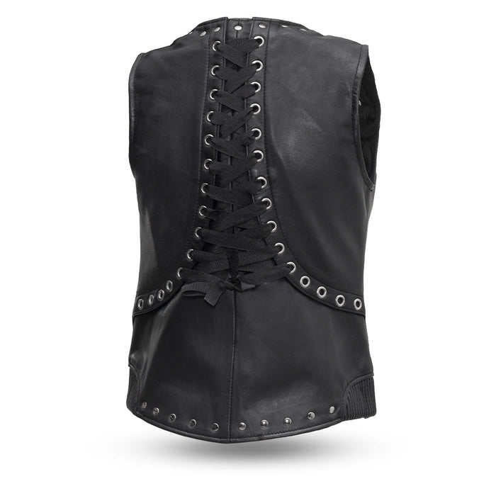 Ladies Empress Vest: The Empress is for those who want some serious style points - the rivets and corset back lining make thi