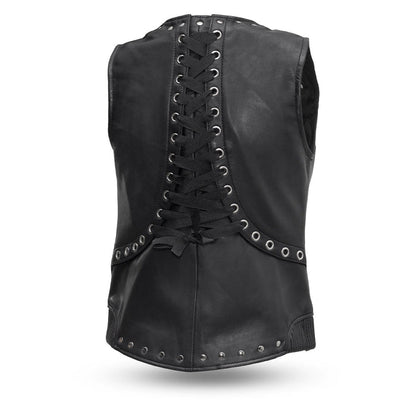 Ladies Empress Vest: The Empress is for those who want some serious style points - the rivets and corset back lining make thi