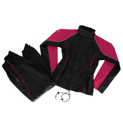 Ladies RS2 Rain Suit: 2-Piece Waterproof Rainsuit
Jacket Features:


Waterproof Soft Polyester outer shell with PVC backing
