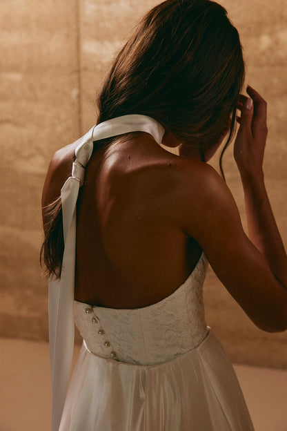 Lara Bridal Satin Necktie