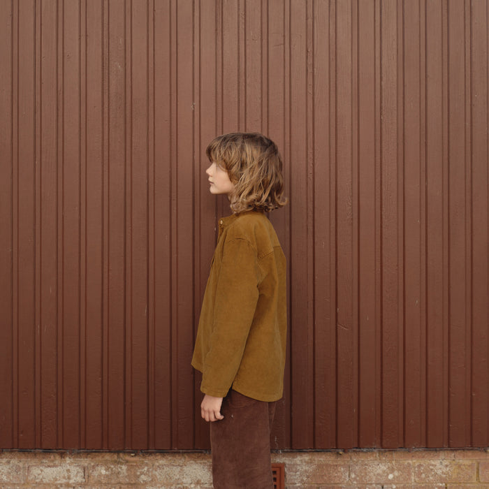 Larch Baby & Kids Shirt - Cotton Corduroy - Copper