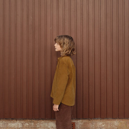 Larch Baby & Kids Shirt - Cotton Corduroy - Copper