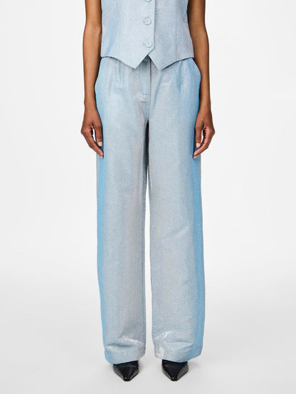 Laurel High Waisted Pants (Clear Sky/Metallic)