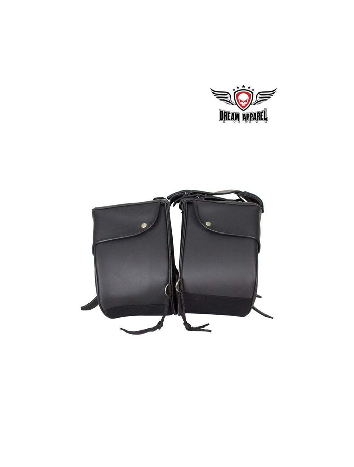Leather Saddlebag 4003: Features:

Leather saddlebag
Dimensions: 12" x 8" x 14"
Universal Fitting
Each compartment has a zipp