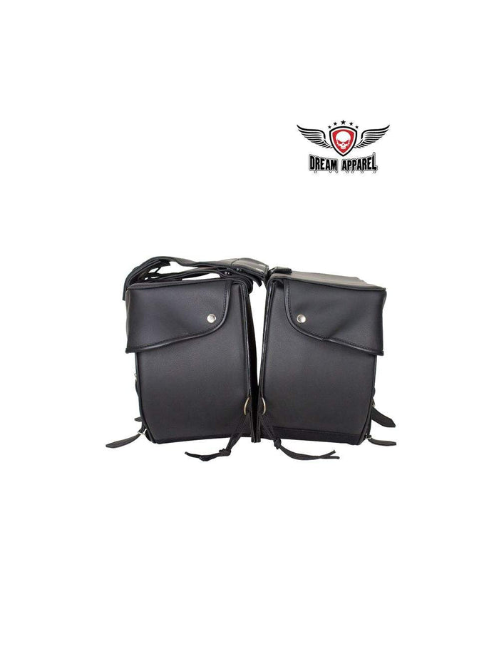 Leather Saddlebag 4003: Features:

Leather saddlebag
Dimensions: 12" x 8" x 14"
Universal Fitting
Each compartment has a zipp
