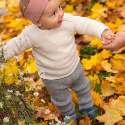 Leggings bébé en laine mérinos Disana - Indigo - Lilinappy