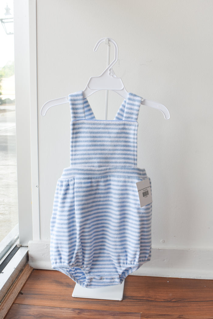 Light Blue Terrycloth Stripe Henry Bubble