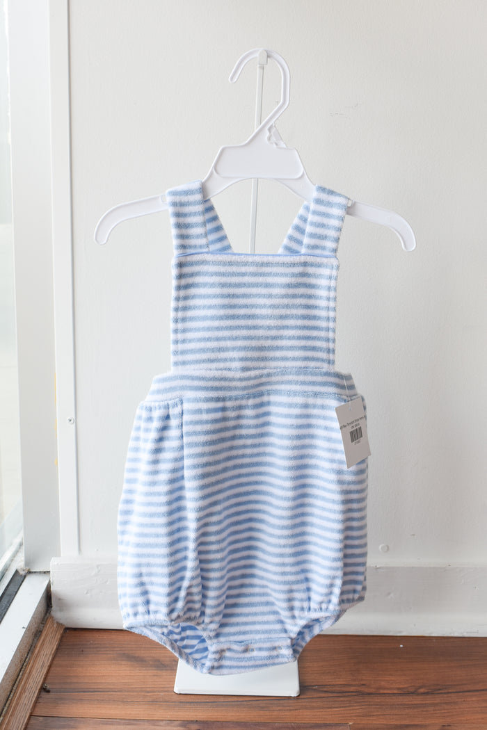 Light Blue Terrycloth Stripe Henry Bubble