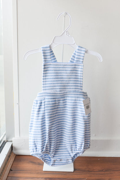 Light Blue Terrycloth Stripe Henry Bubble