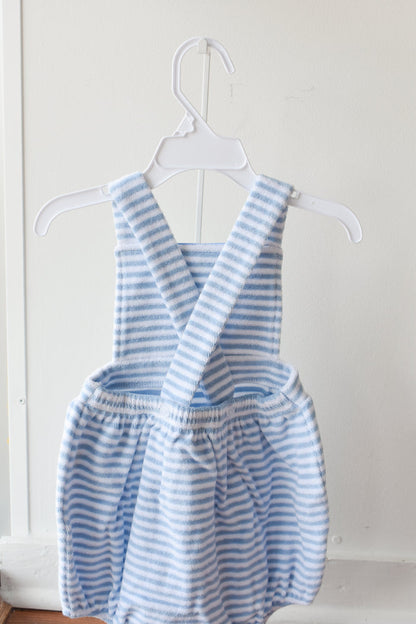 Light Blue Terrycloth Stripe Henry Bubble