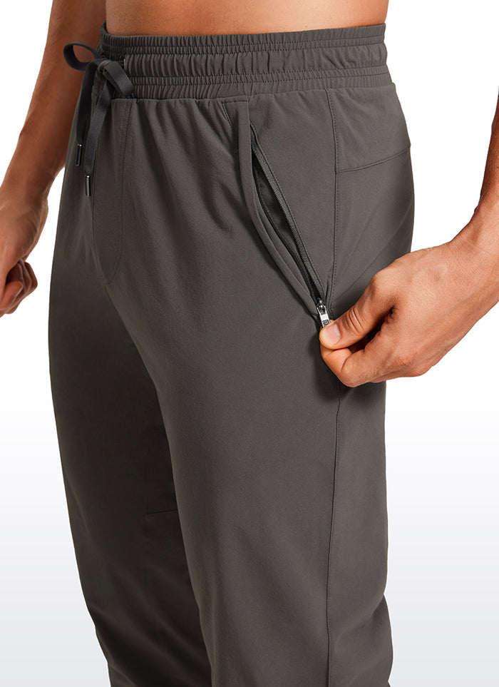 CRZ YOGA Men 31" Lightweight Water Resistant with Zip Pockets Joggers Arbor Olive