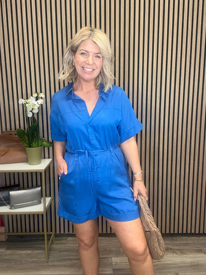Lily Playsuit (Electric Blue)