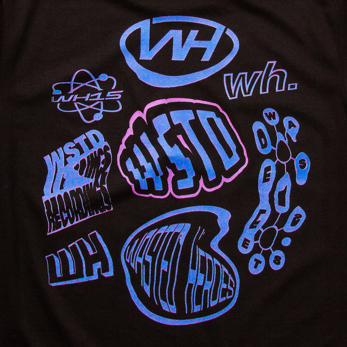 Liquid Logo Back Print - Tshirt - Black