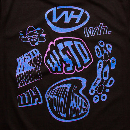 Liquid Logo Back Print - Tshirt - Black