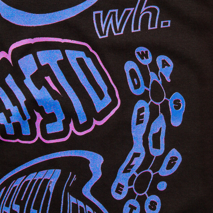 Liquid Logo Back Print - Tshirt - Black