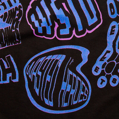 Liquid Logo Back Print - Tshirt - Black