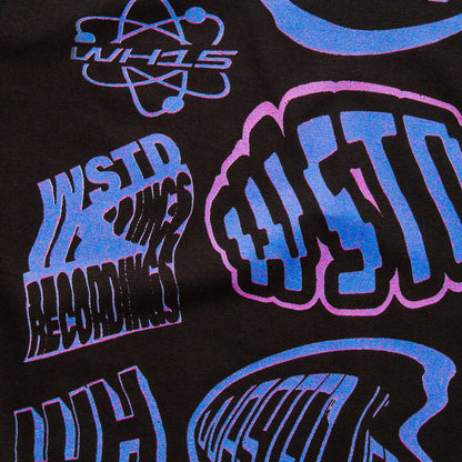 Liquid Logo Back Print - Tshirt - Black
