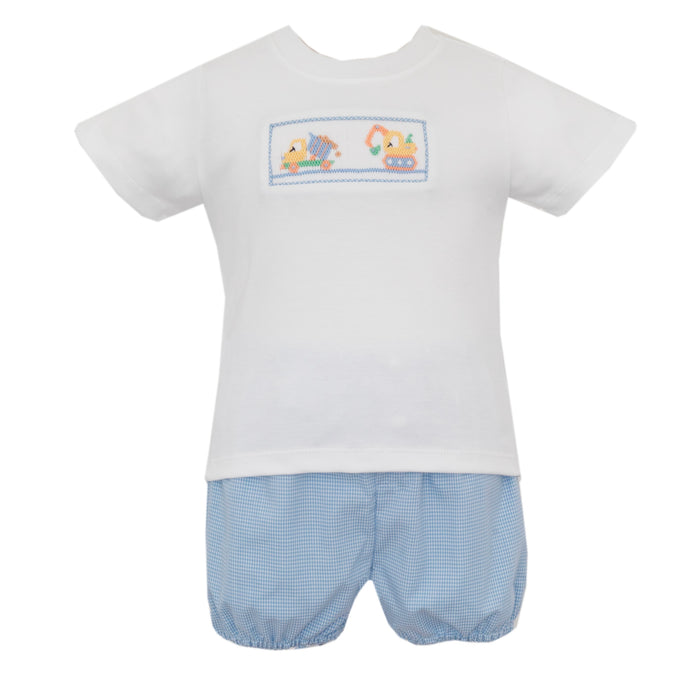 Little Loader Smocked Bloomer/Short Set