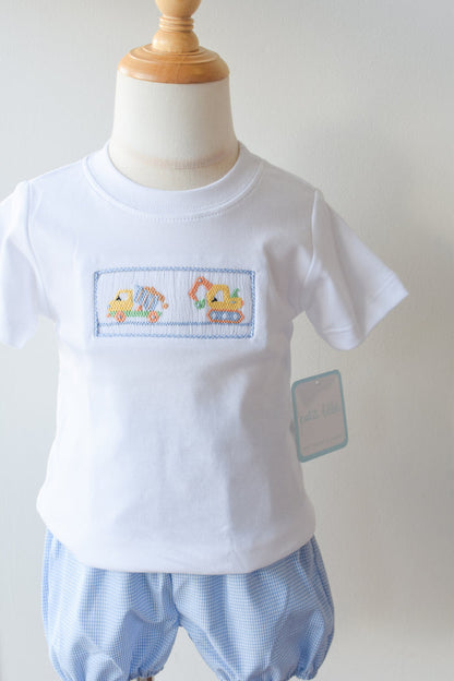 Little Loader Smocked Bloomer/Short Set