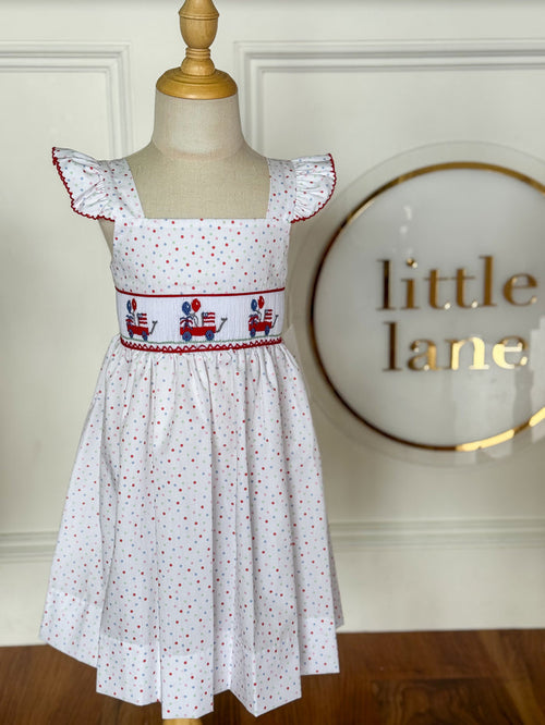 Little Red Wagon Party-Jackie Polka Dot Dress