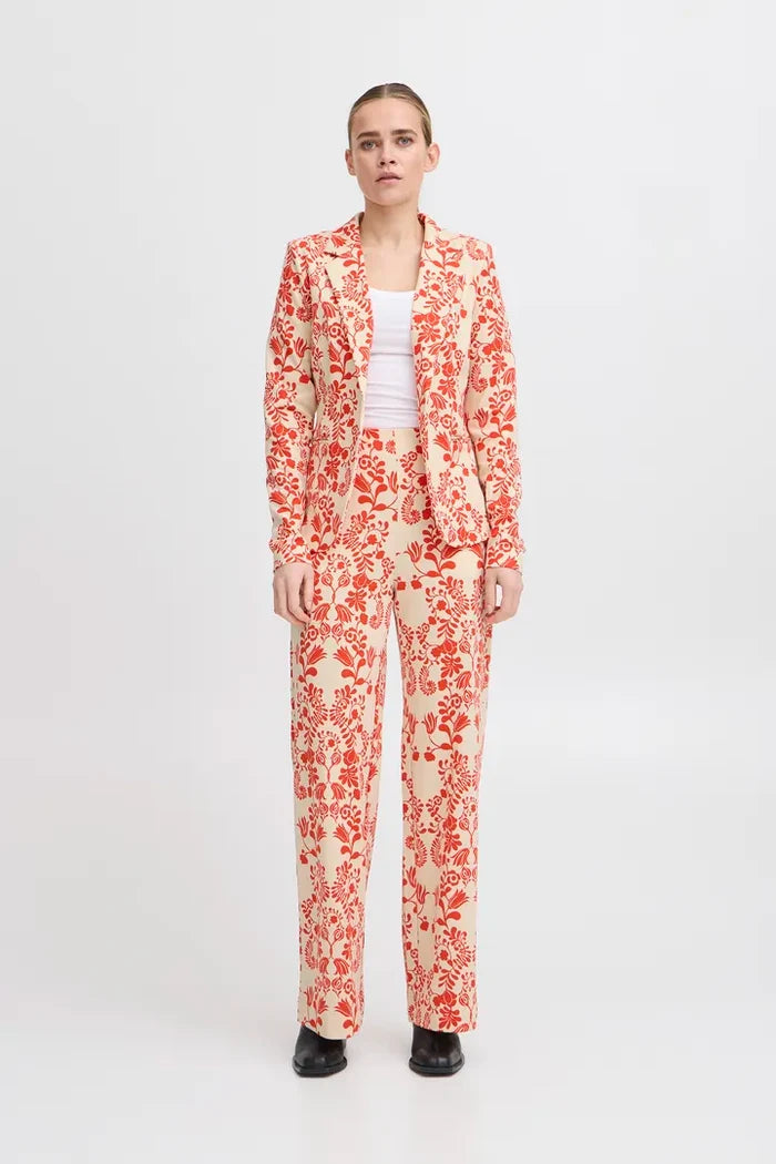 Lizzy Wide Leg Pants (Fiesta Flower)