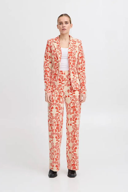 Lizzy Wide Leg Pants (Fiesta Flower)