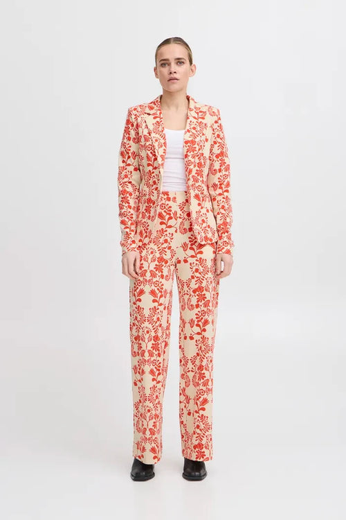 Lizzy Wide Leg Pants (Fiesta Flower)