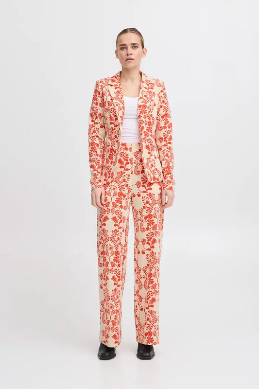 Lizzy Wide Leg Pants (Fiesta Flower)