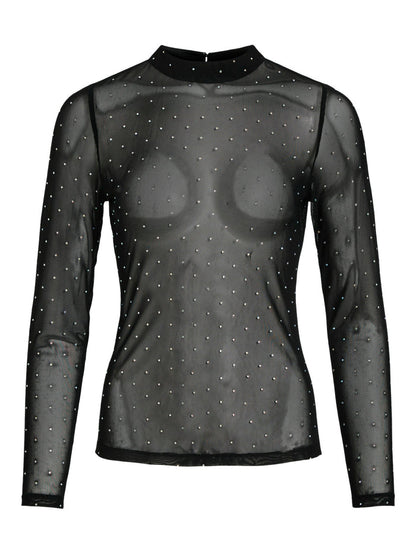 Lokke Rhinestone Top (Black/Rhinestone)