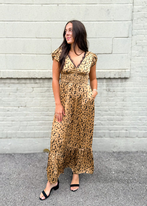 Lola Leopard Maxi Dress