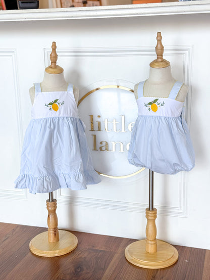 Lovely Lemon Yellow Trimmed Ruffle Sundress