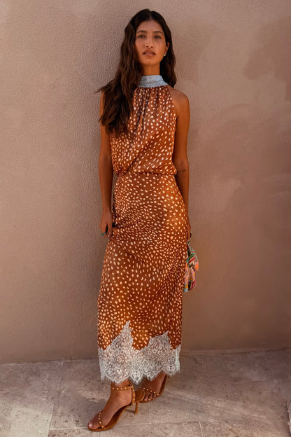 Maeva Midi Skirt (Fawn)