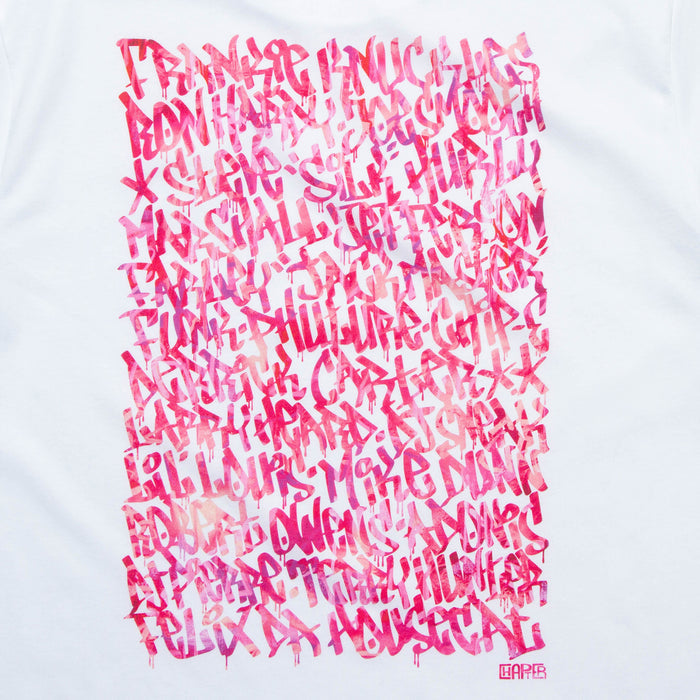 Magenta Chicago Pioneers Front Print - Tshirt - White