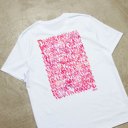 Magenta Chicago Pioneers Front Print - Tshirt - White