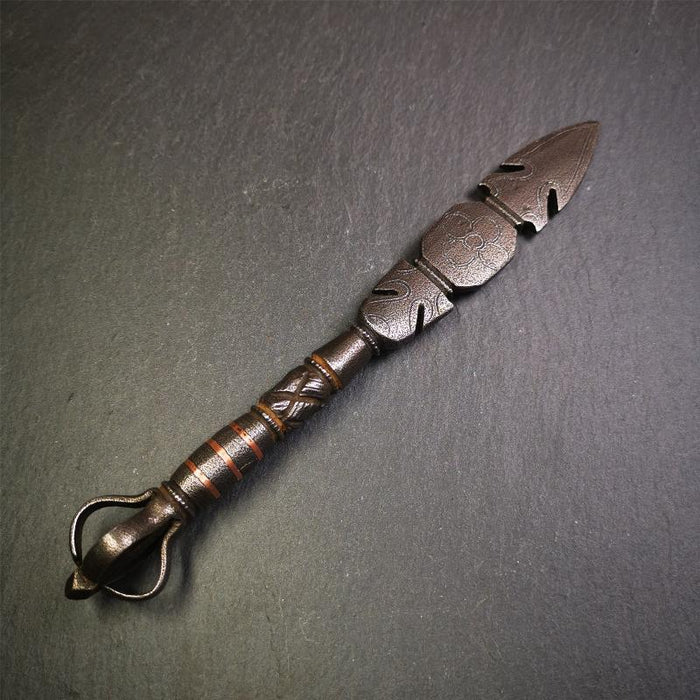 Manjusri Sword - 7.9" - Tibetan Buddhist art, close-up detail